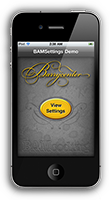 BAMSettingsDemoPhoneExcerpt BAMSettings Demo iPhone