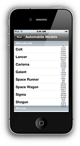 BAM Easy Table Indexed Demo
